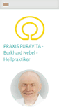Mobile Screenshot of praxis-puravita.de